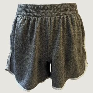 Champion C9 Athletic Pull On Shorts Women Medium Gray White Activewear Athletic